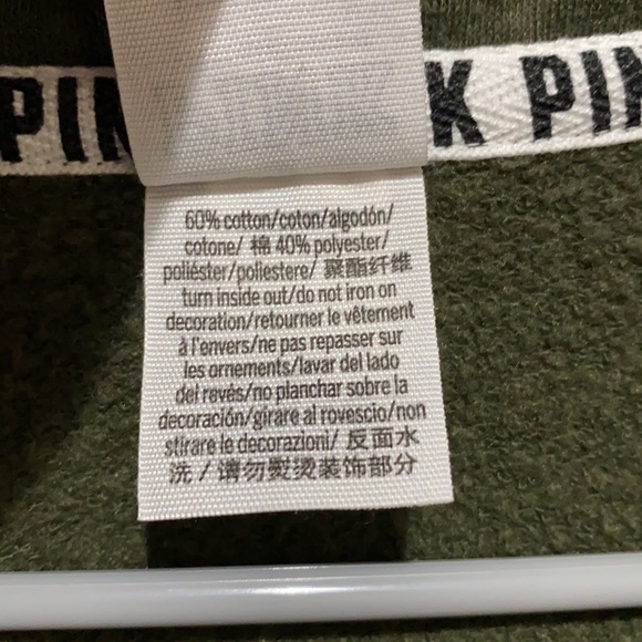 PINK Victoria’s Secret green pullover - Picture 6 of 7